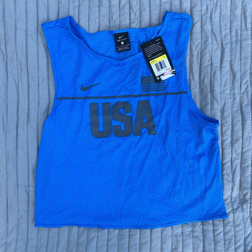 NEW Nike Dri-fit USA Mesh Crop Top